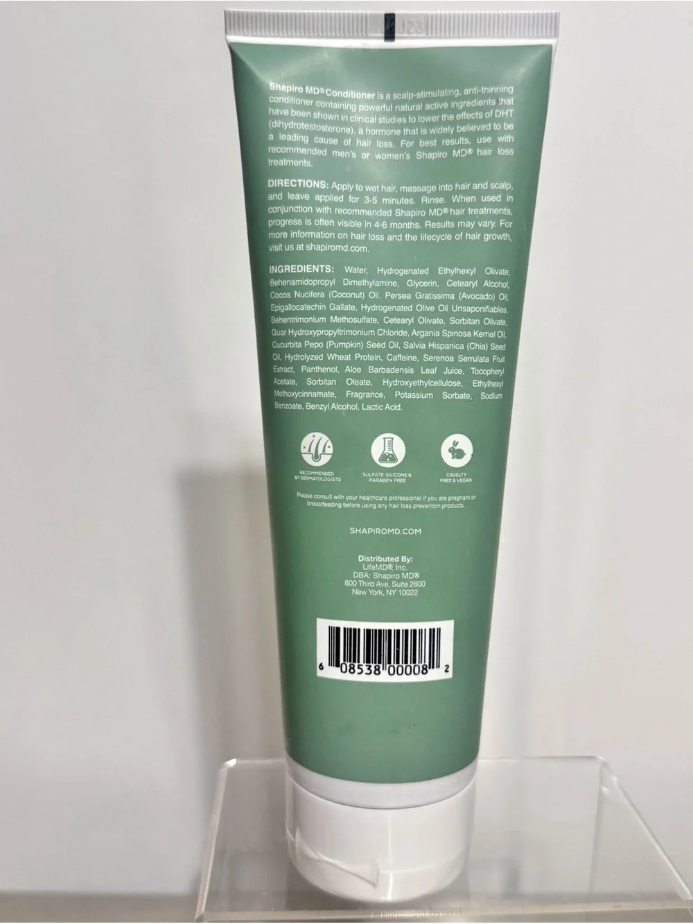 Shapiro MD DHT Fighting Conditioner, Triple Action Hair Therapy Formula 8 fl oz